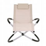 Шезлонг бежевий алюмінієвий Nuforma 04K KJL01AOBE - Зображення 2