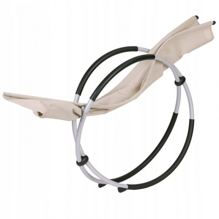 Lezak-ogrodowy-bezowy-GANDIA_5B5749795D_780 Шезлонг бежевий алюмінієвий Nuforma 04K KJL01AOBE - Зображення 3