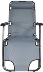 Розкладний пляжний лежак ADGO ADG.I-H253 сірий - Зображення 3