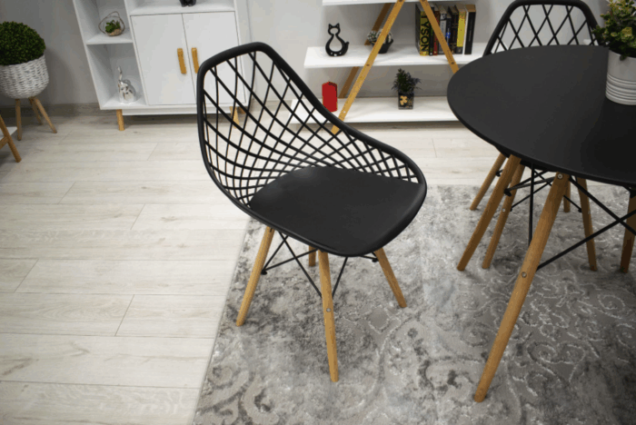 Ажурний Стілець Modern OSLO DSW чорне для кухні-їдальні . 3558 - Зображення 5