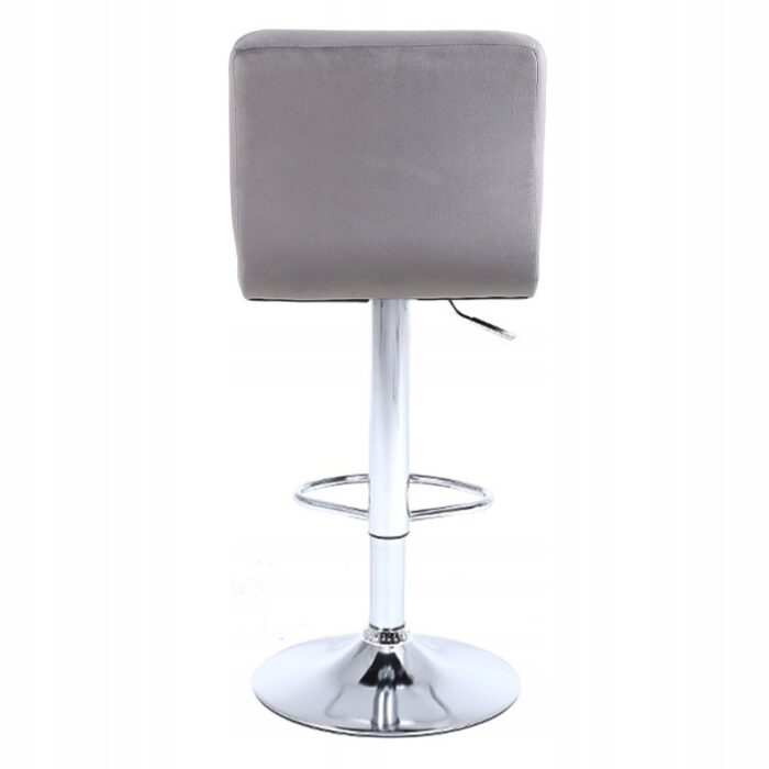 Барний стілець RAFA03-GR-CH сірий оксамит, хромована основа - Зображення 5