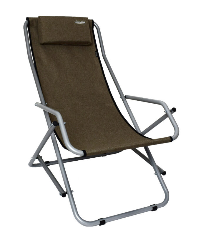 Крісло-шезлонг Novator SH-7 Brown для риболовлі кемпінгу і туризму - Зображення 6