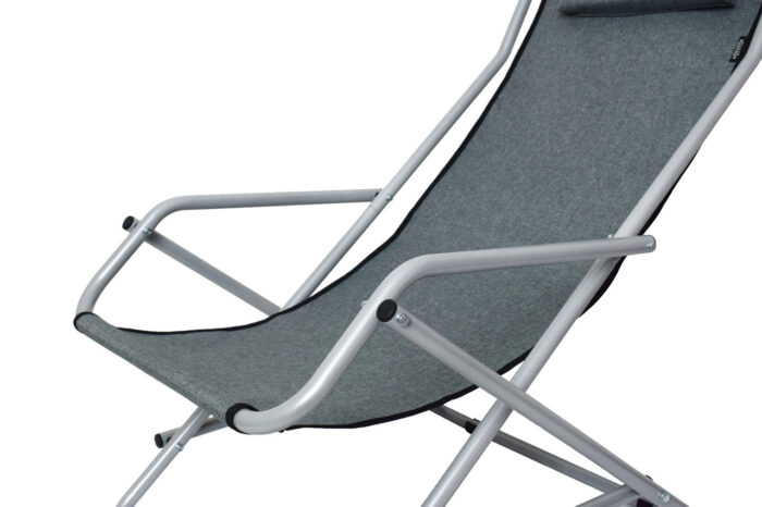 Крісло-шезлонг Novator SH-7 Grey для риболовлі кемпінгу і туризму - Зображення 8
