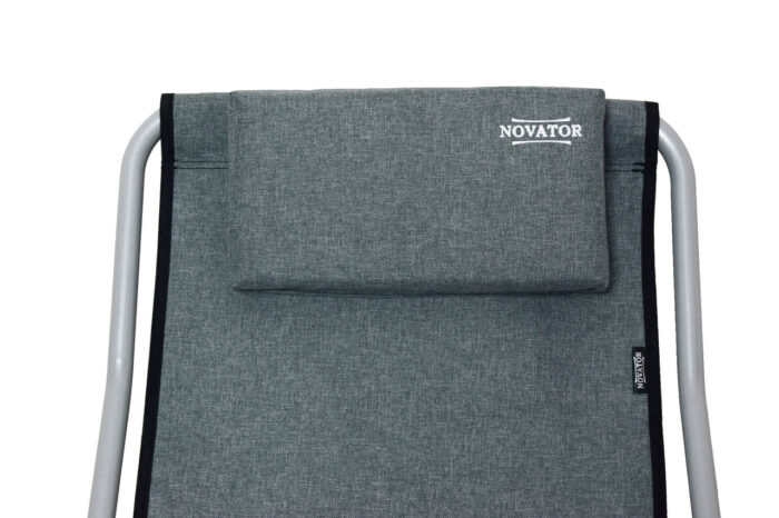Крісло-шезлонг Novator SH-7 Grey для риболовлі кемпінгу і туризму - Зображення 3