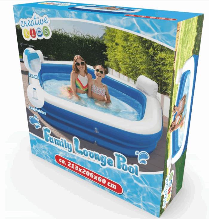 6754295471_w640_h640_6754295471 Надувний басейн Creative Kids 47612 213x206x60 см - Зображення 4