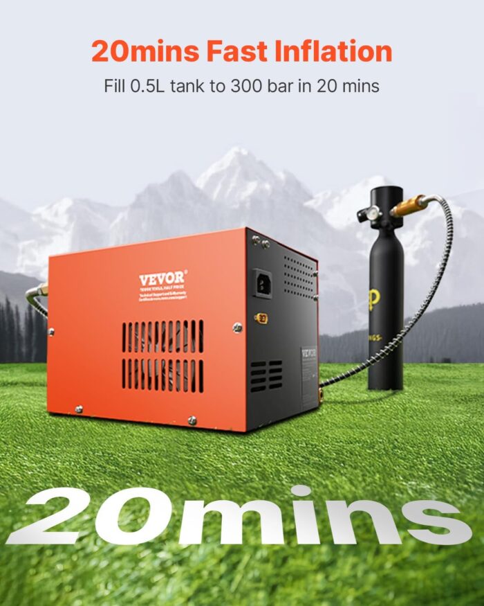 Повітряний компресор Vevor 4500 PSI / 30 МПа - Зображення 2