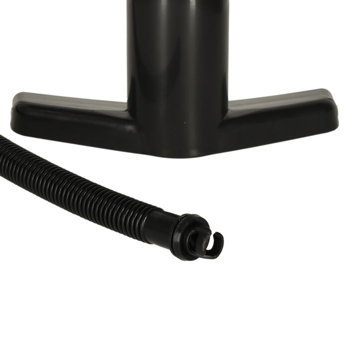 Hand-held-air-pump-with-manometer-for-SUP-board-154073 Насос для SUP дошки Ikonka KX3989 чорний - Зображення 3