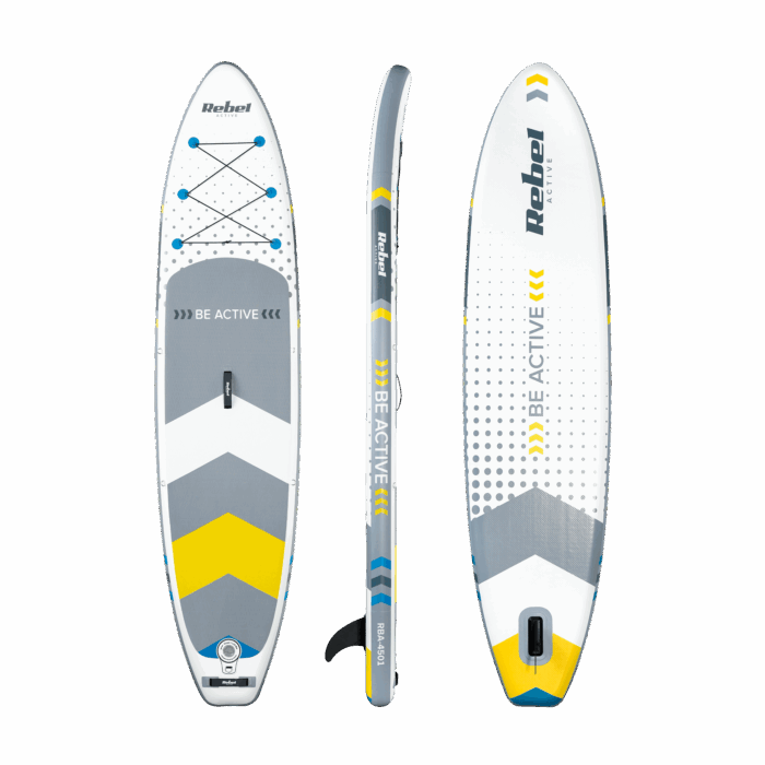 deska-sup-rebel-active-rba4501-biala-48bbc5a842b04567a93c07df6ca7eec7-9e4e7cfb Надувна дошка Rebel SUP з сидінням для плавання, RBA-4501WH 350 см біло-сіра - Зображення 2
