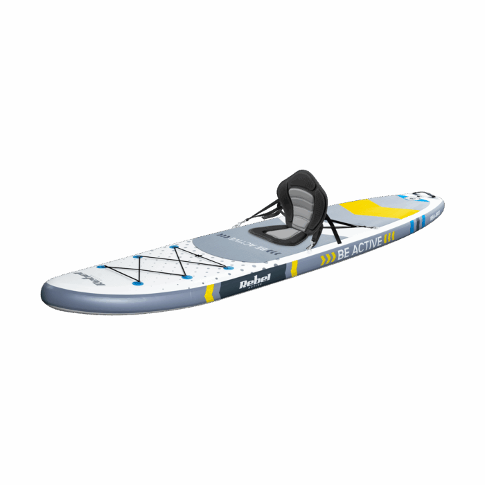 deska-sup-rebel-active-rba4501-biala-55066dad27f04a28a5b77785783b3152-772dd9ce Надувна дошка Rebel SUP з сидінням для плавання, RBA-4501WH 350 см біло-сіра - Зображення 3