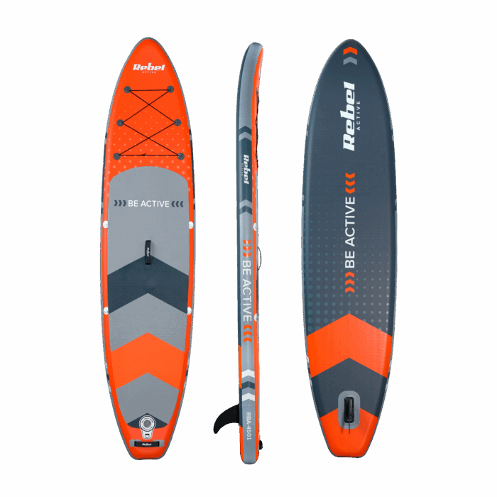 deska-sup-rebel-active-rba4501-pomaranczowa-f1b53803d4c349ffaf7ff194b45fda1e-9c246cdc-1 Надувна дошка Rebel SUP з сидінням для плавання, RBA-4501-OR 350 см - Зображення 2