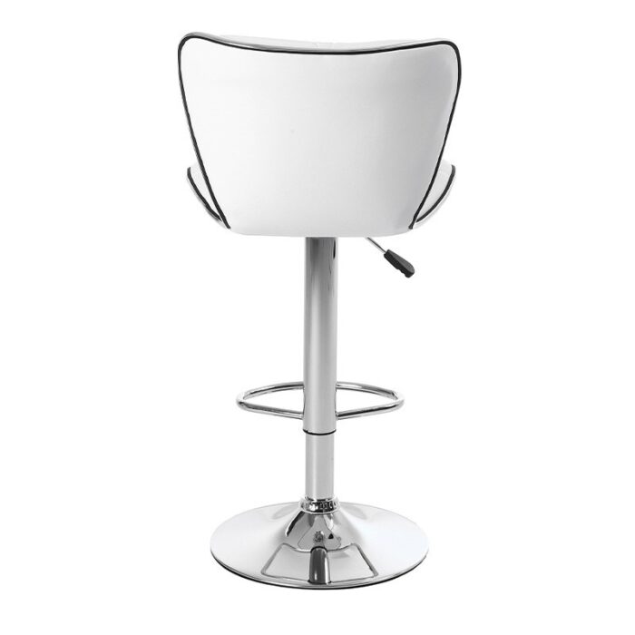 Барне крісло LUNA-WH-CH біла екошкіра на хромованій основі - Зображення 6