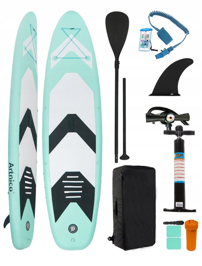 pompowana-deska-sup-350cm-stand-up-paddle-do-plywania-wioslo-pompka-b-iext185420371 SUP дошка Artnico Active 350 см - Зображення 1