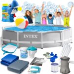 Басейн каркасний 15в1 INTEX 26702 305 х 76 см + машина для створення бульбашок
