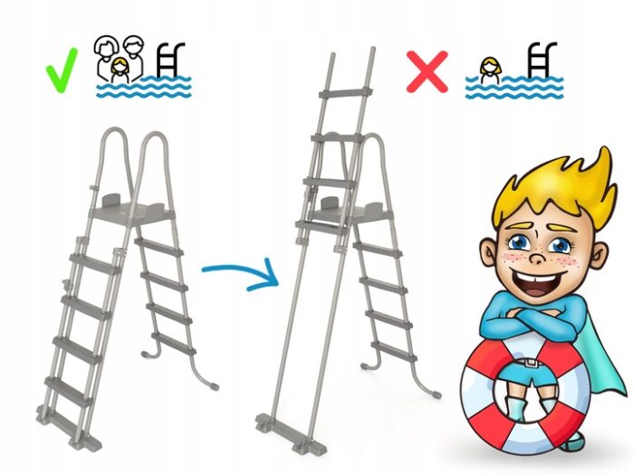 Басейн каркасний прямокутний 17в1 Bestway 56465, 549 x 274 x 122 см - Зображення 9