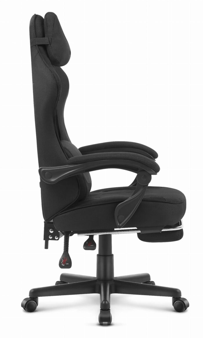 03 Ігрове крісло Cabro C504 чорне-тканина - Зображення 3