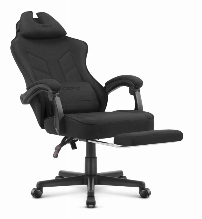 04 Ігрове крісло Cabro C504 чорне-тканина - Зображення 4