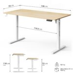 Геймерський стіл SENSE7 Nojo LIGHT 140 см x 70 см ( White , pine) - Зображення 7