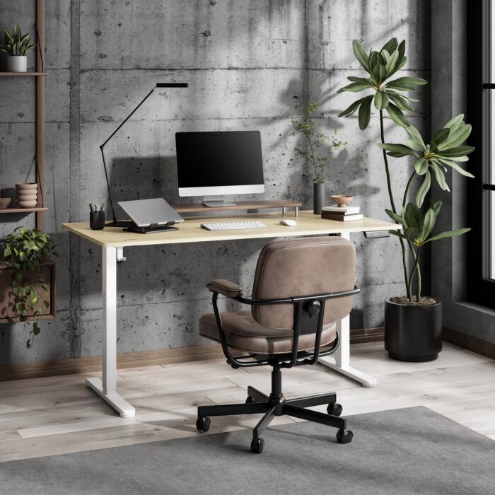 Геймерський стіл SENSE7 Nojo LIGHT 140 см x 70 см ( White , pine) - Зображення 8