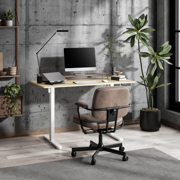 Геймерський стіл SENSE7 Nojo LIGHT 120 см x 60 см ( White , pine) - Зображення 2