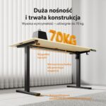 Геймерський стіл SENSE7 Nojo LIGHT 140 см x 70 см ( Black , pine) - Зображення 4