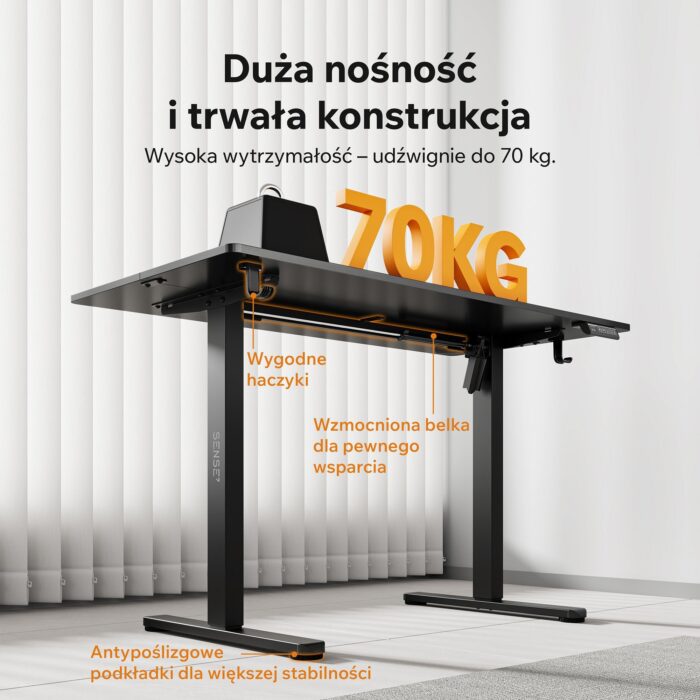 Геймерський стіл SENSE7 Nojo LIGHT 120 см x 60 см ( Wenge) - Зображення 4