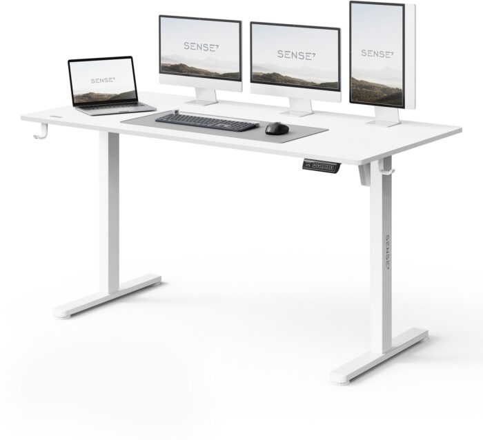 14491003_0_f Геймерський стіл SENSE7 Nojo LIGHT 140 см x 70 см ( White ) - Зображення 1