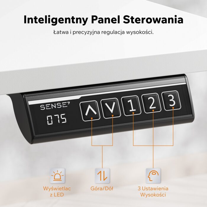 14491003_4_f Геймерський стіл SENSE7 Nojo LIGHT 140 см x 70 см ( White ) - Зображення 4