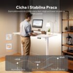Геймерський стіл SENSE7 Nojo LIGHT 140 см x 70 см ( White ) - Зображення 5