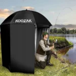 Рибальський намет-палатка, водонепроникний з УФ-боками, короповий KOOZAK XXL - Зображення 4