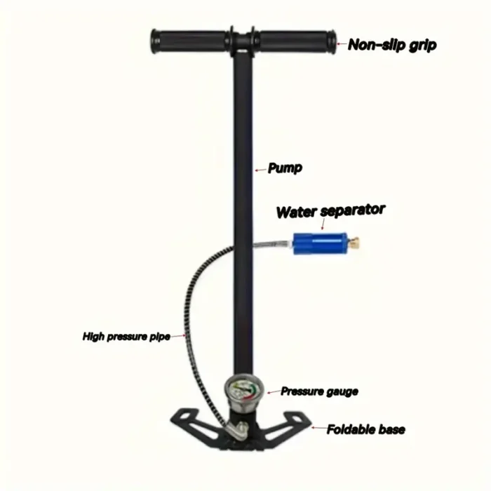 Насос ручний високого тиску PCP 4500 PSI - Зображення 4