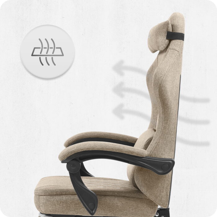 Ігрове крісло Cabro C503 бежеве-тканина - Зображення 9