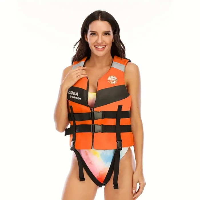 Рятувальний жилет HISEA,S регульований для водних видів спорту помаранчевий - Зображення 5