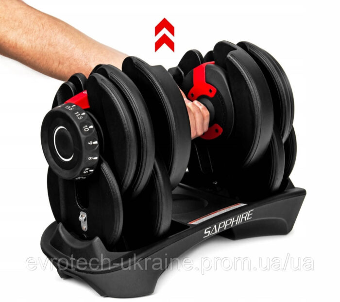 Регульована гантель Sapphire SG-3030_24KG 1 х 24 кг - Зображення 5