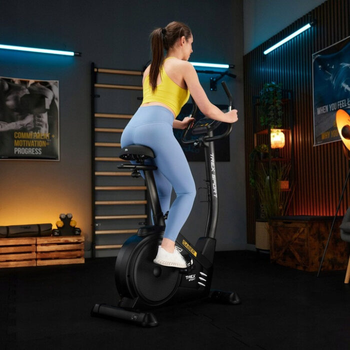 Велотренажер з електромагнітним механізмом Trex Spor SABER TX-750EB чорного кольору - Зображення 3