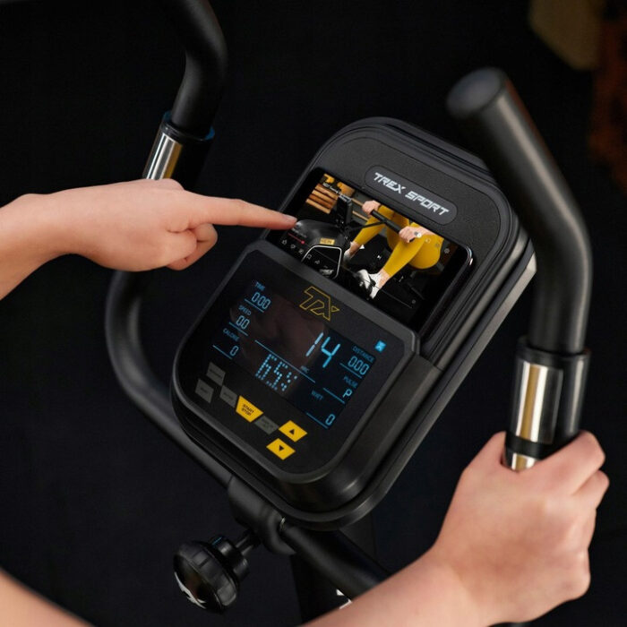 Велотренажер з електромагнітним механізмом Trex Spor SABER TX-750EB чорного кольору - Зображення 5