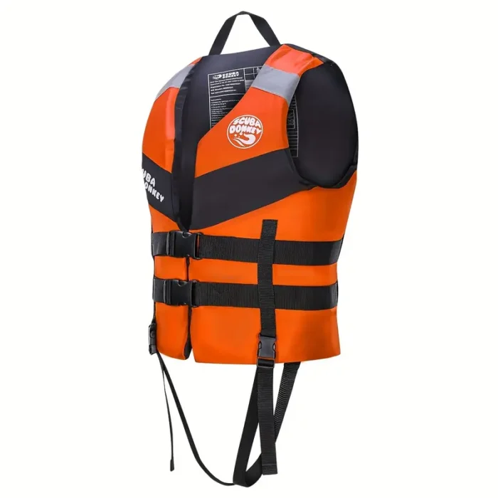 671b97ae-1141-4865-bf10-f61af312b454-3 Рятувальний жилет HISEA, XL регульований для водних видів спорту помаранчевий - Зображення 3