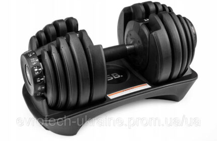 Регульована гантель з покриттям/гумою SPORT BLAST HR 24 1x 24 кг