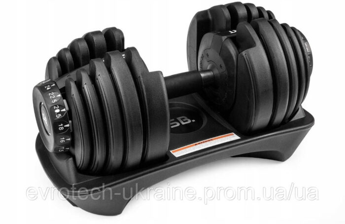 6759689897_w640_h640_gantel-reguliruemyj-s Регульована гантель з покриттям/гумою SPORT BLAST HR 24 1x 24 кг - Зображення 1