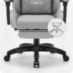 Ігрове крісло Cabro C501 сіро-біле тканина - Зображення 7