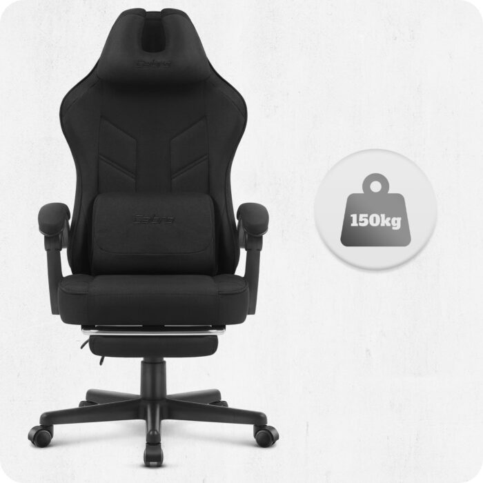 8 Ігрове крісло Cabro C504 чорне-тканина - Зображення 6
