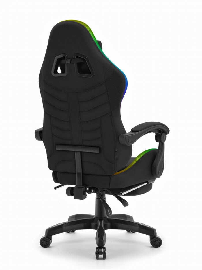 Ігрове крісло Cabro C501 світлодіодне чорне-тканина - Зображення 3