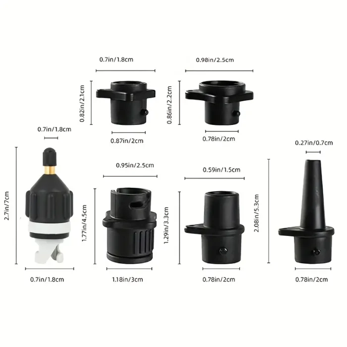 Багатофункціональний адаптер для клапана повітряного насоса для SUP - Зображення 2