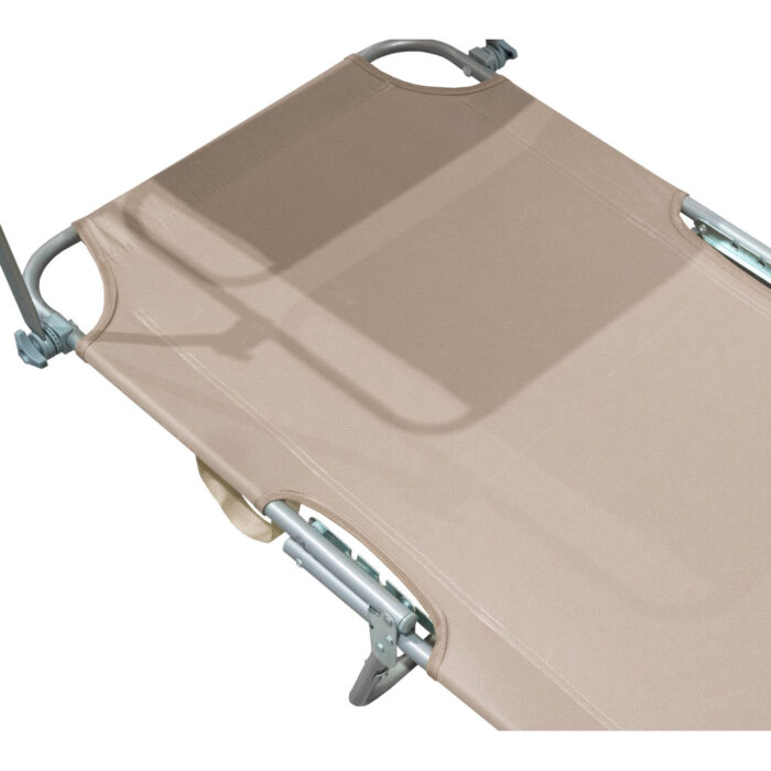 Бежевий сталевий шезлонг Linder Exclusiv GM4000BG - Зображення 3