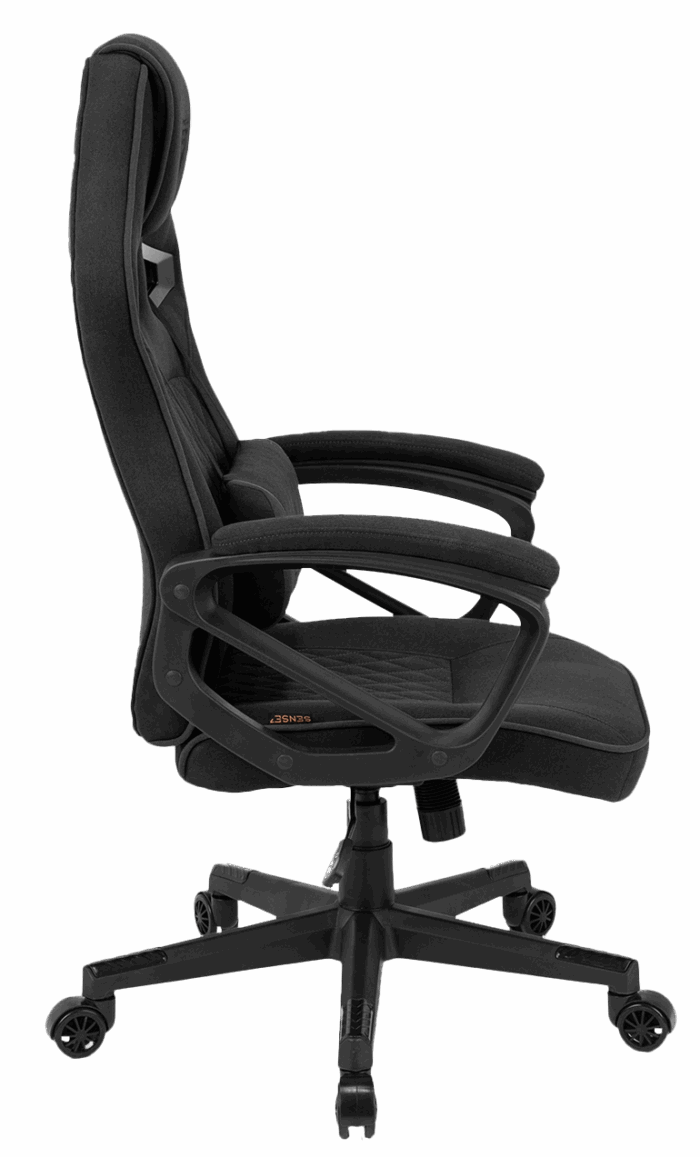 Ігрове крісло Sense7 Knight, чорна тканина - Зображення 3