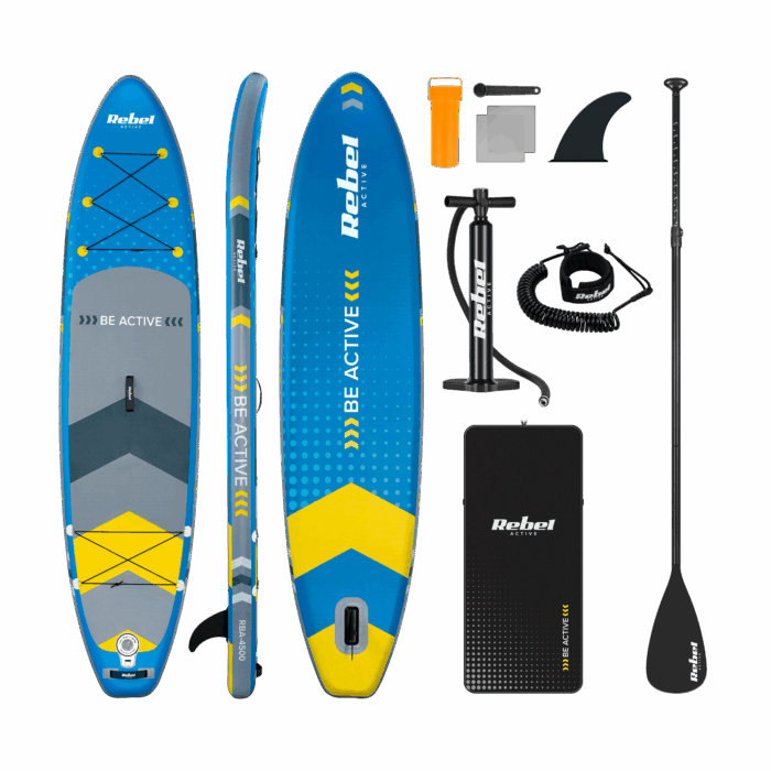 photo_2616300-4 Надувна SUP-дошка Rebel RBA-4500-BL для плавання, 350 см - Зображення 1