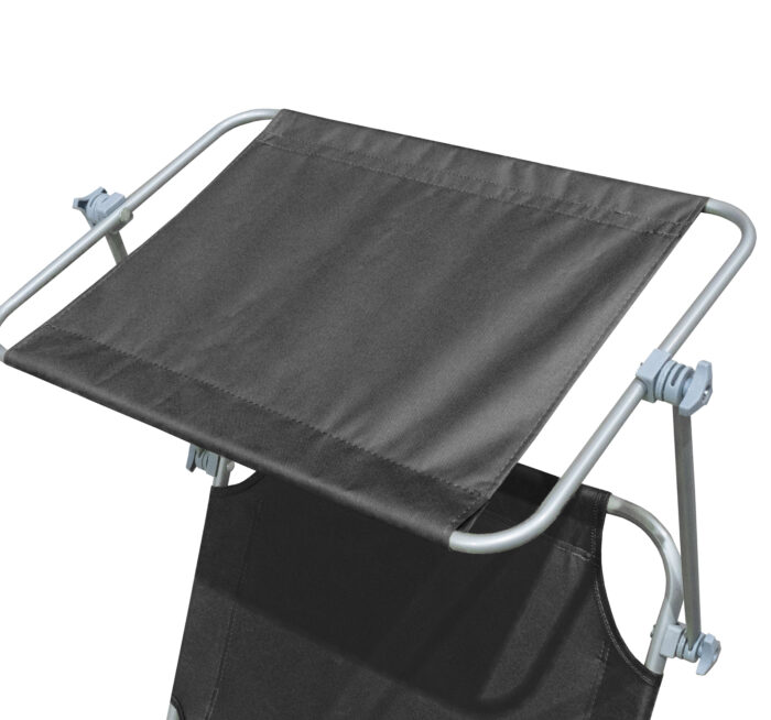 Сірий сталевий шезлонг Linder Exclusiv GM4000DG - Зображення 6