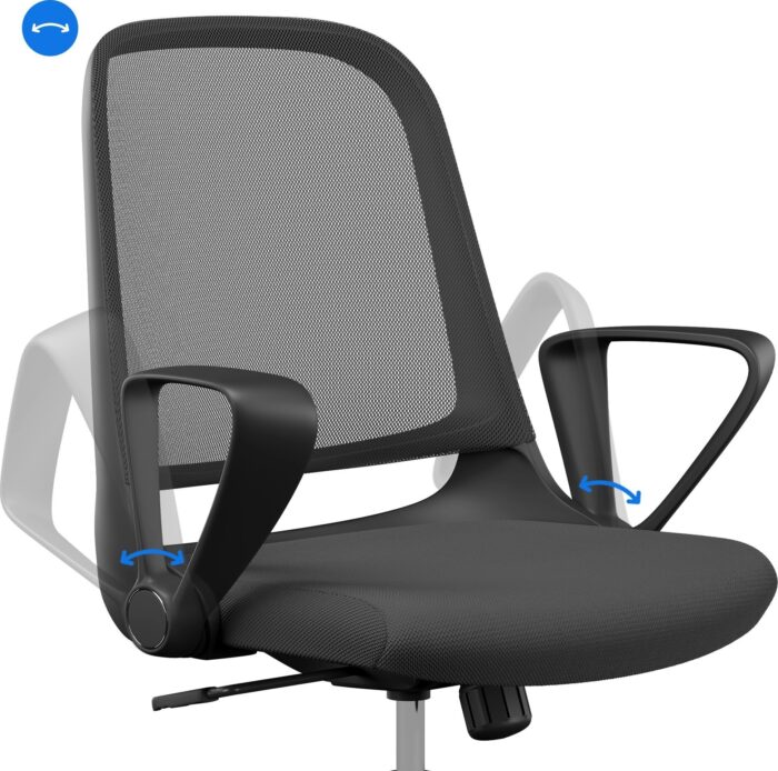 Офісний стілець SENSE7 Sopty чорного кольору - Зображення 6