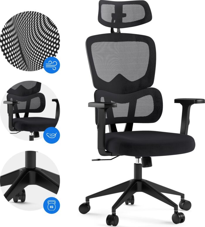 Офісне крісло SENSE7 Veno чорного кольору - Зображення 4