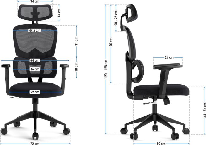 Офісне крісло SENSE7 Veno чорного кольору - Зображення 10