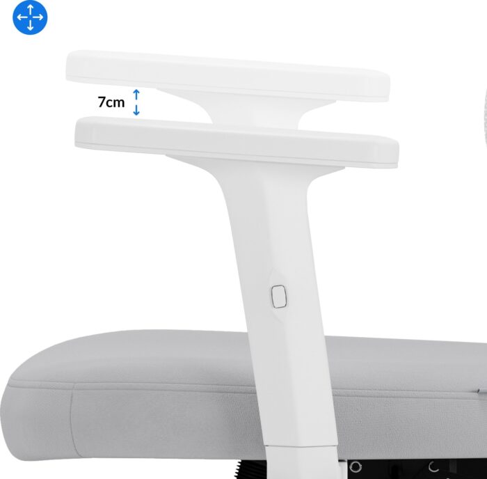 Офісне крісло SENSE7 Veno білого кольору - Зображення 6